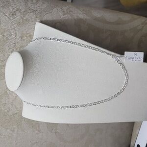 STERLING SILVER LINK CHAIN NWT ARGENTO REALE